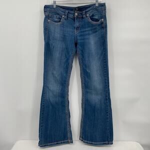 Silver Jeans Co Lola Mid Rise Medium Wash Denim Bootcut Jeans W32/L30 35 30